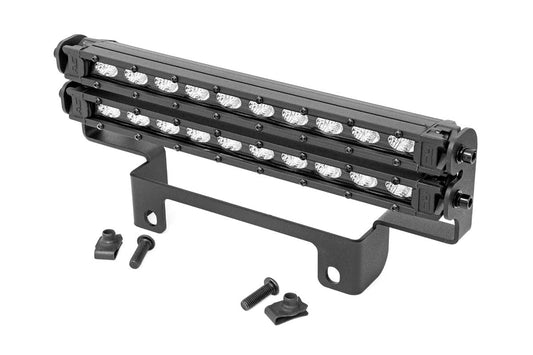 Kit de luces LED | Montaje en parachoques | Par delgado negro de 10" | Honda Pioneer 1000