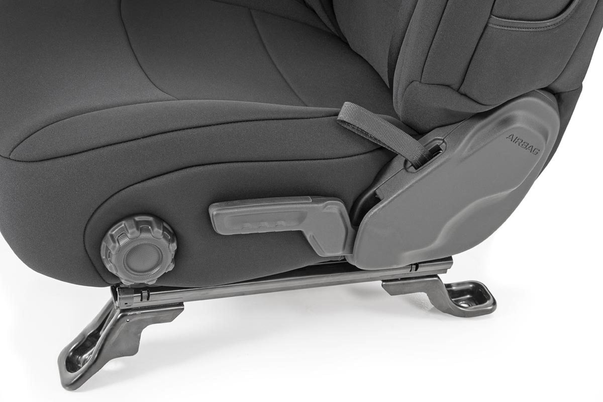 Rough Country Seat Covers | Front and Rear | Jeep Wrangler Unlimited 4WD (2018-2026)
