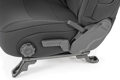 Rough Country Seat Covers | Front and Rear | Jeep Wrangler Unlimited 4WD (2018-2026)