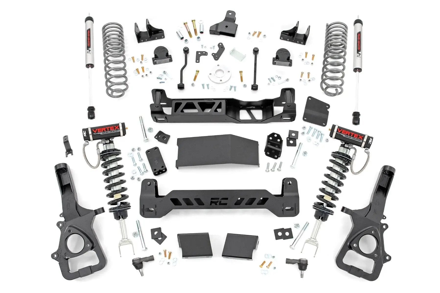 Rough Country 6 Inch Lift Kit | 22XL | Vertex/V2 | Dual Rate Coils | Ram 1500 4WD (19-24) by Rough Country