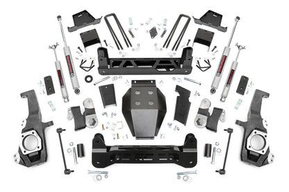 Rough Country 7 Inch Lift Kit | NTD | w/ Overloads | Chevy/GMC 2500HD/3500HD (20-26) by Rough Country