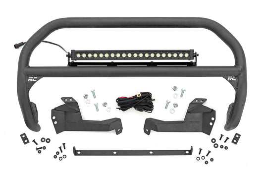 Barra de Empuje | LED de Fila Única DRL Negro de 20 Pulgadas | Ford Bronco Sport 4WD (21-24)