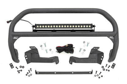 Rough Country Nudge Bar | 20 Inch Black Single Row LED | Ford Bronco Sport 4WD (2021-2024)