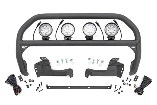 Barra protectora delantera | Focos redondos LED de 4 pulgadas (x4) | Ford Bronco Sport 4WD (2021-2024)