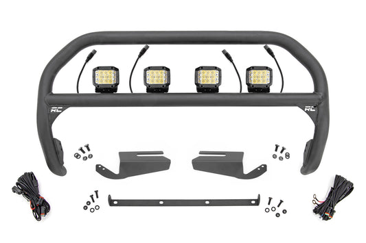 Barra de protección | Ángulo amplio Led de 3 pulgadas (x4) | Acero modular Oe | Ford Bronco (21-25)