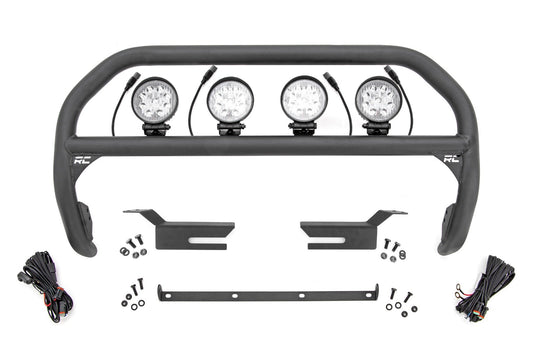 Barra de empuje | 4 pulgadas redondas LED (x4) | Ford Bronco 4WD (2021-2025)