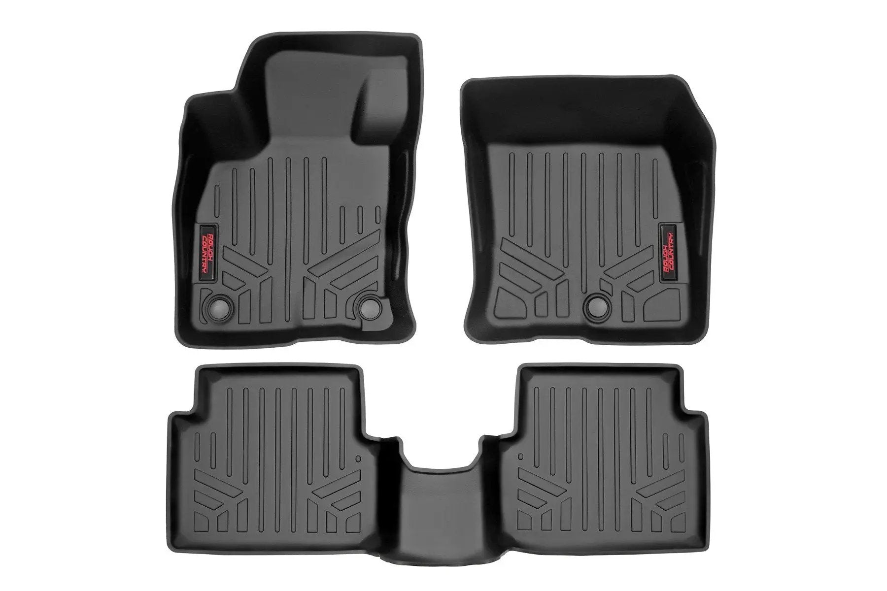 Rough Country Floor Mats | Front and Rear | Ford Maverick 2WD/4WD (2022-2026) by Rough Country
