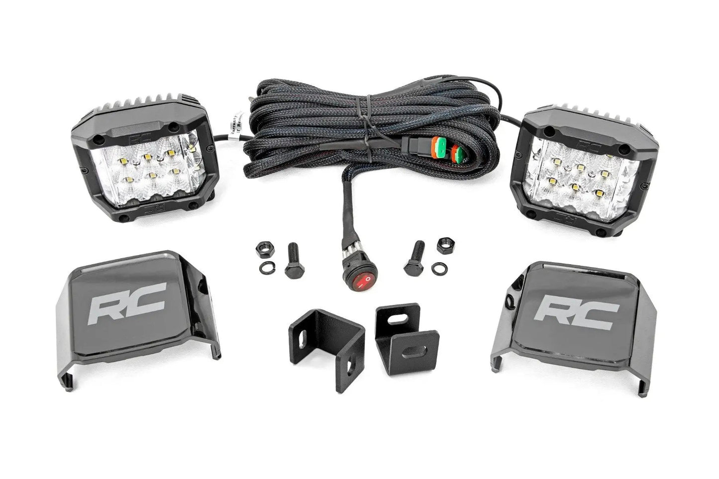 Rough Country LED Light Kit | Ditch Mount | 3" OSRAM | Wide | Toyota Tundra 2WD/4WD (22-26) by Rough Country