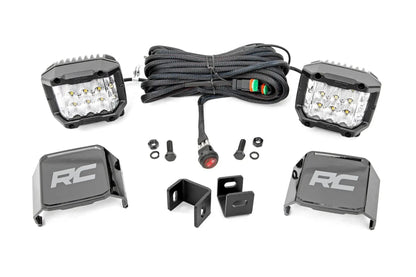 Rough Country LED Light Kit | Ditch Mount | 3" OSRAM | Wide | Toyota Tundra 2WD/4WD (22-26) by Rough Country