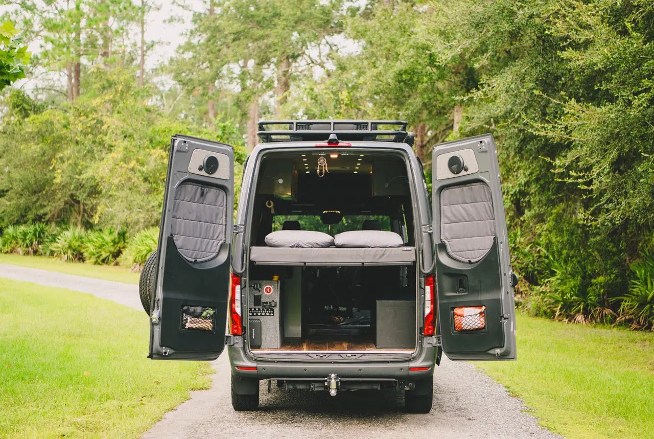 Flatline Van Co. Sprinter Van Bed System by Flatline Van Co.