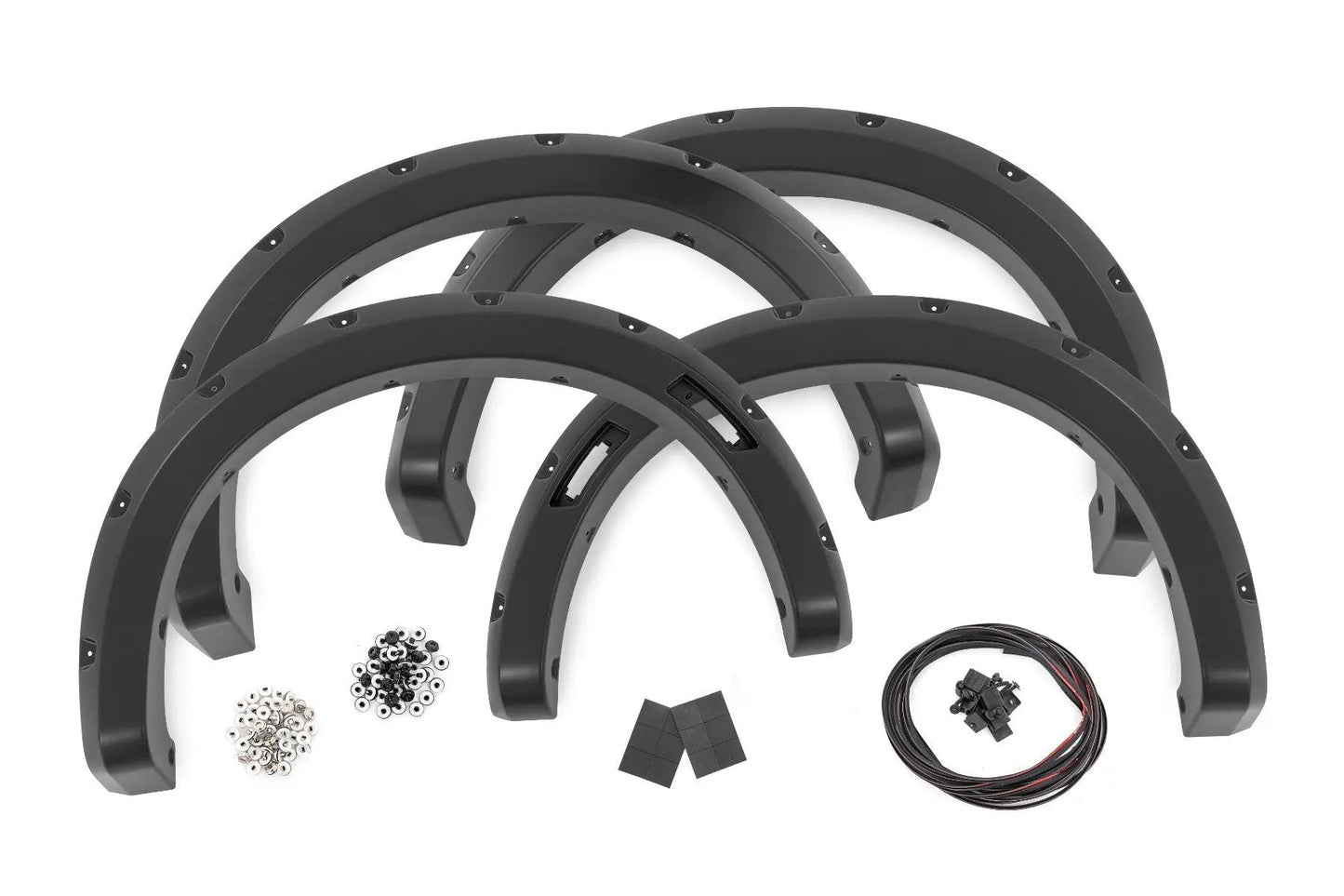 Rough Country Pocket Fender Flares | JS Iconic Silver | Ford Ranger 2WD/4WD (2024-2025) by Rough Country
