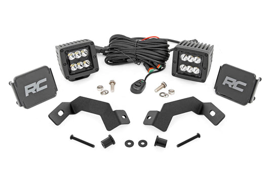 Kit de luces LED | Montaje en zanja | Par negro de 2" | Punto | Toyota Land Cruiser (24-25)
