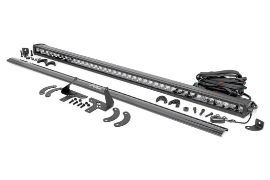 Rough Country LED Light Kit | Front Mount | 40" Black-Series Single Row | Polaris RZR XP 4 1000 (2024)