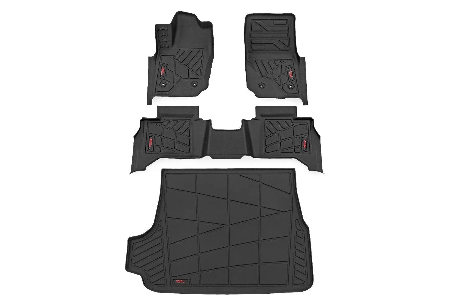 Rough Country Sure-Fit Floor Mats | Front & Rear & Cargo Mat | Toyota 4Runner (25-26) by Rough Country