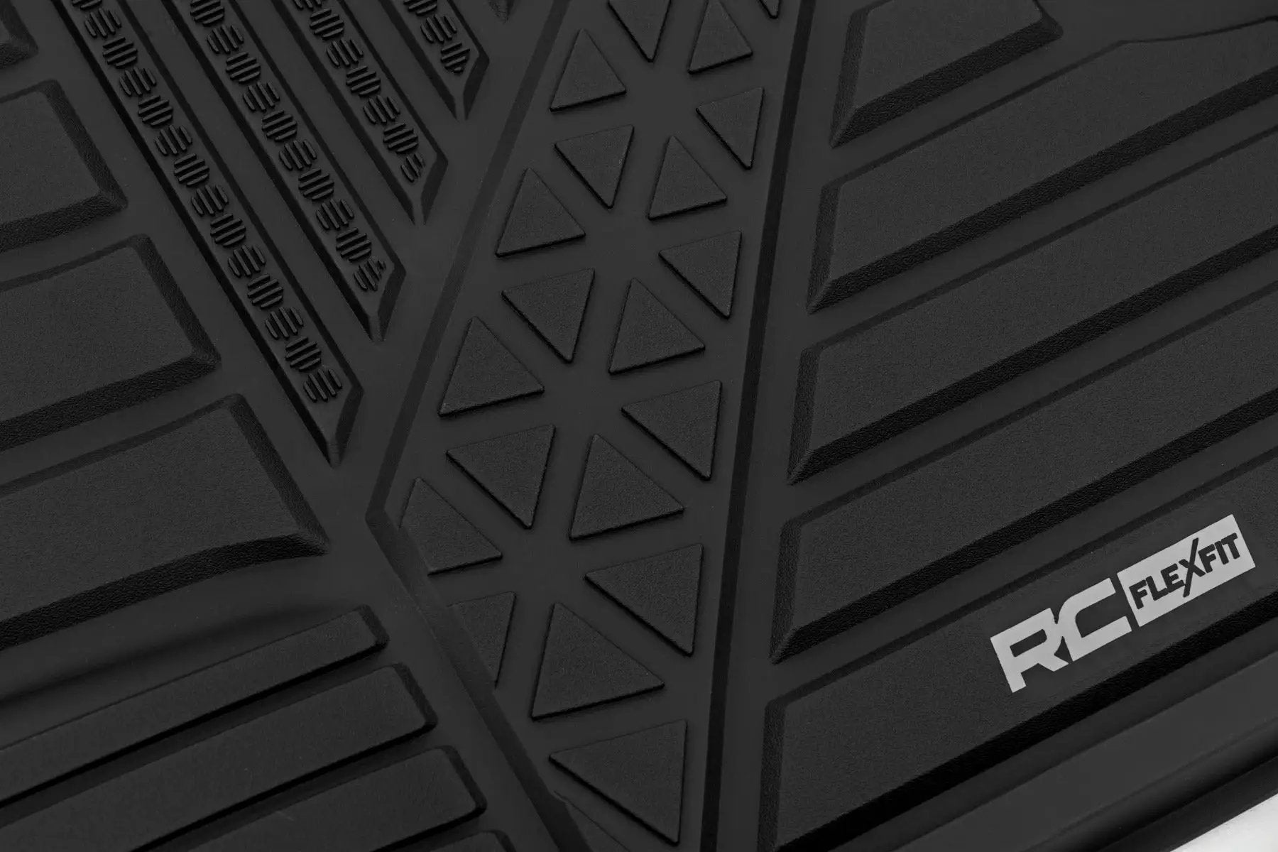 Rough Country Flex-Fit Floor Mats | Front | Crew | Ram 1500 2WD/4WD (2025-2026) by Rough Country