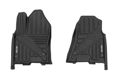 Rough Country Flex-Fit Floor Mats | Front | Crew | Ram 1500 2WD/4WD (2025-2026) by Rough Country