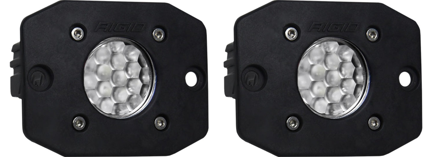 RIGID Industries Ignite Back-Up Kit, Diffused Lens, Flush Mount, Black Housing, Pair