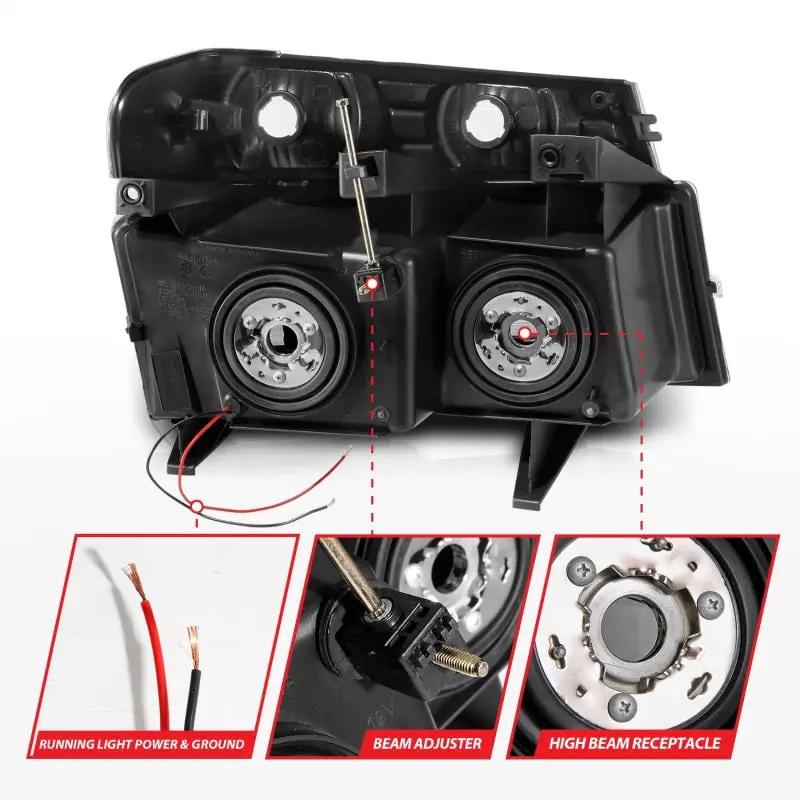 ANZO ANZ Crystal Headlights by ANZO