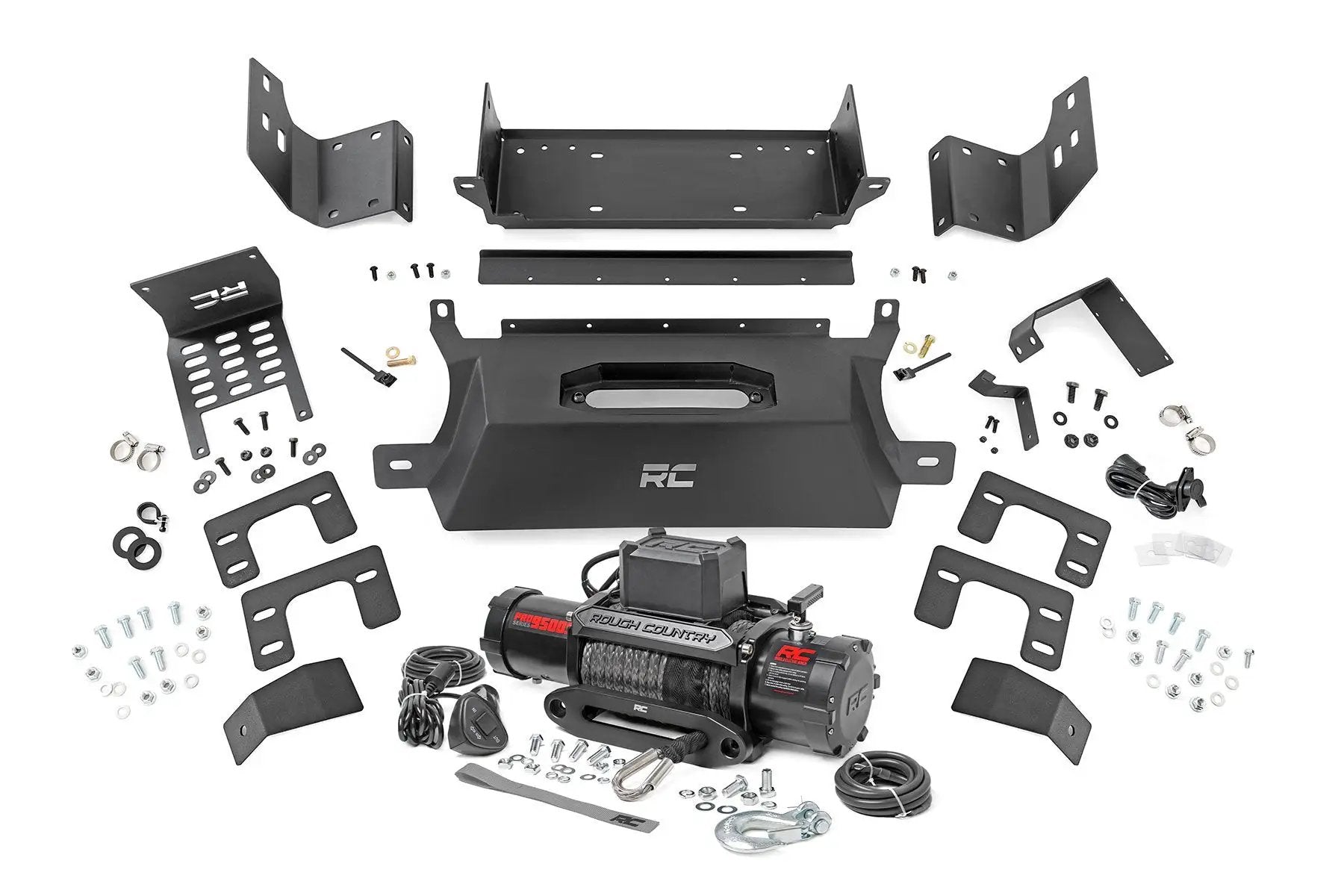 Rough Country Hidden Winch Mount | 9500S | Ford Bronco 4WD (2021-2025) by Rough Country