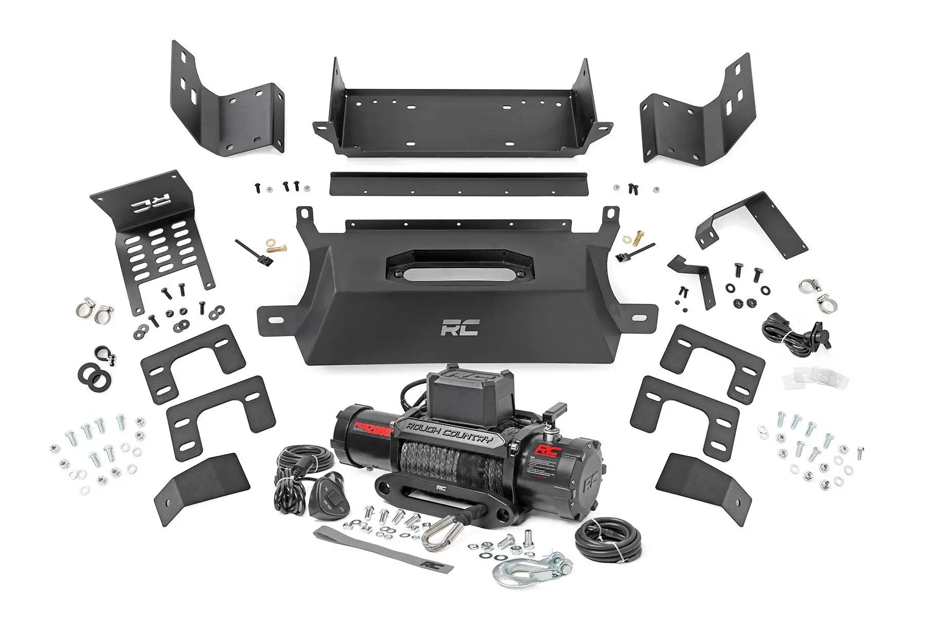 Rough Country Hidden Winch Mount | 12000S | Ford Bronco 4WD (2021-2025) by Rough Country
