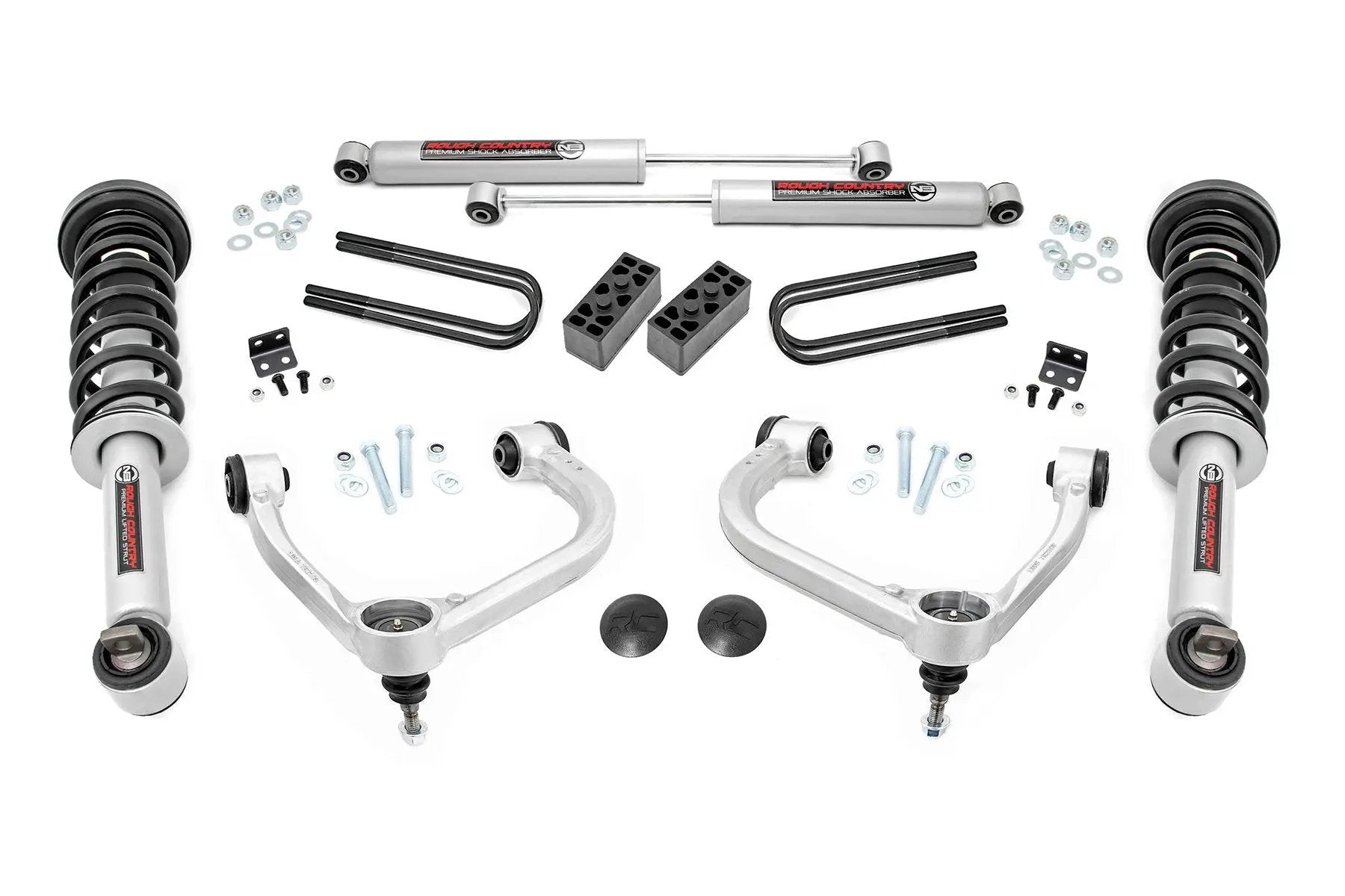 Rough Country 3 Inch Lift Kit | Forged UCA | N3 Struts | Ford F-150 4WD (2021-2025) by Rough Country