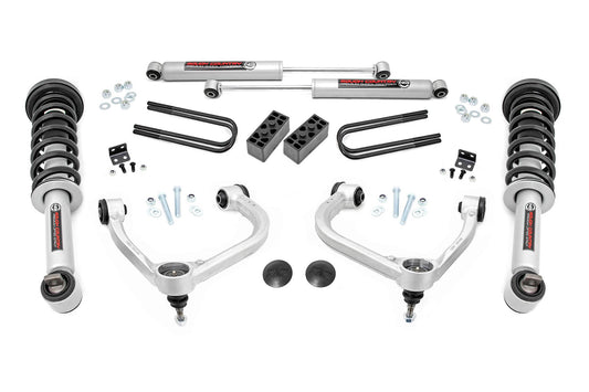 Rough Country 3 Inch Lift Kit | Forged UCA | N3 Struts | Ford F-150 4WD (2021-2025)