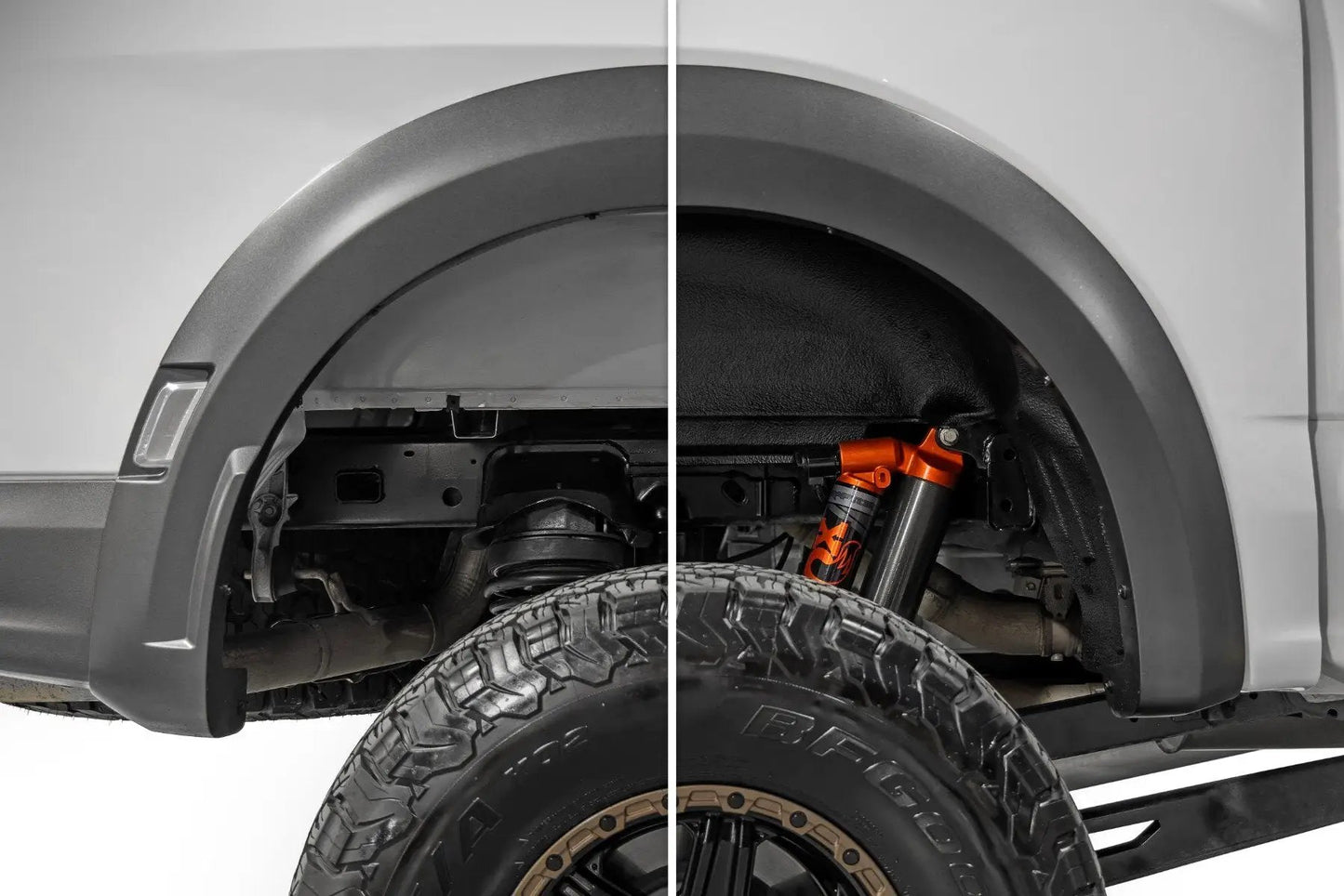 Rough Country Rear Wheel Well Liners | Ford F-150 Raptor 4WD (2021-2025) by Rough Country