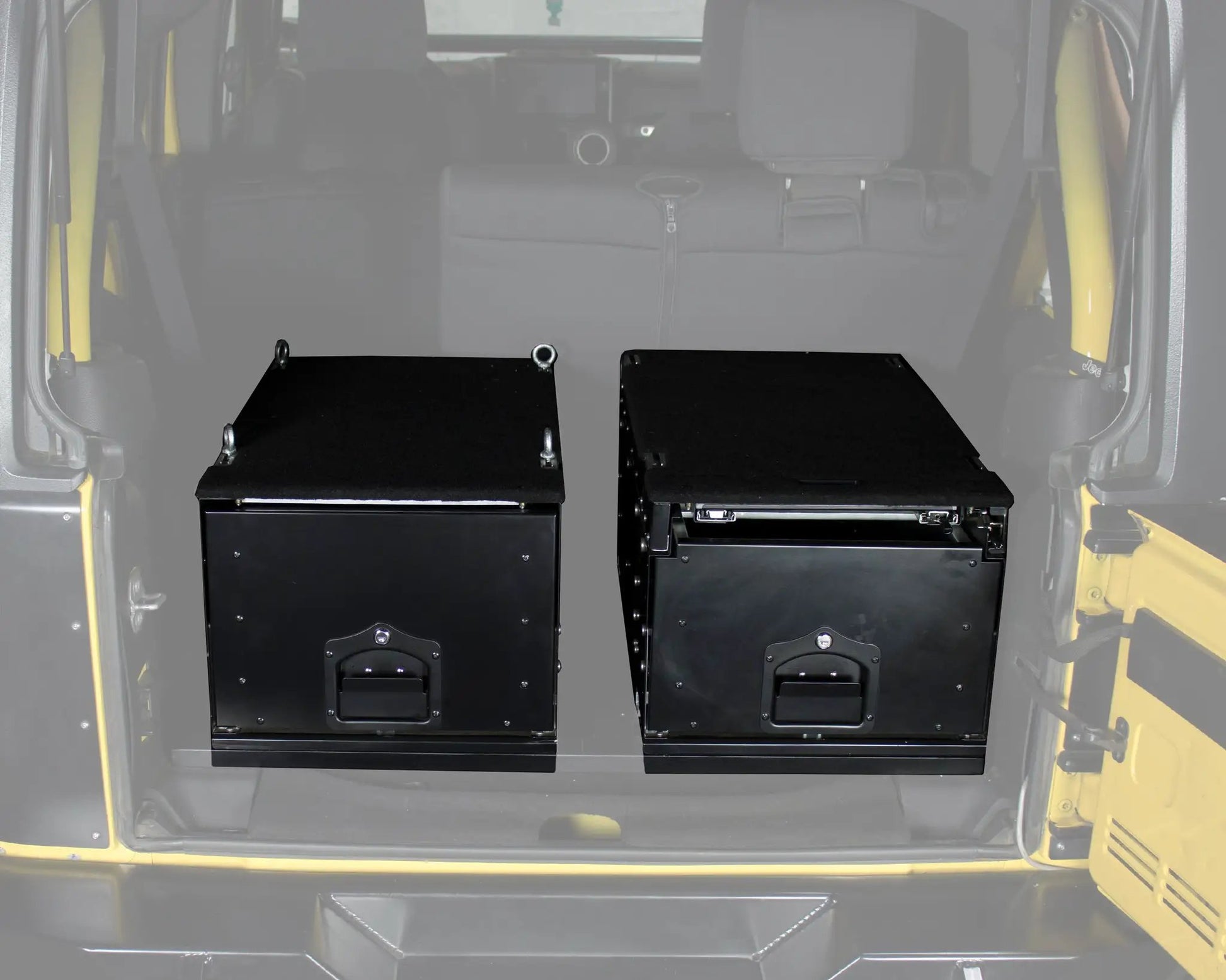 OVS Cargo Box With Slide Out Drawer - Black Powder Coat by OVS