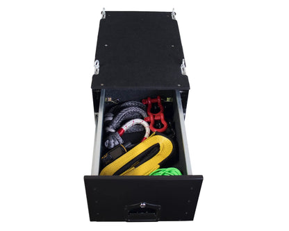 OVS Cargo Box With Slide Out Drawer - Black Powder Coat by OVS