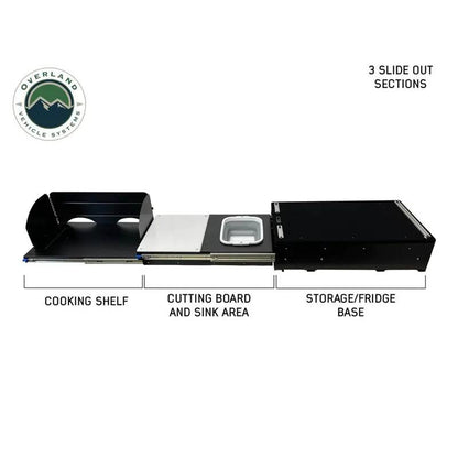 OVS Cargo Box Kitchen With Slide Out Sink, Cooking Shelve and Slide Out Work Station by OVS