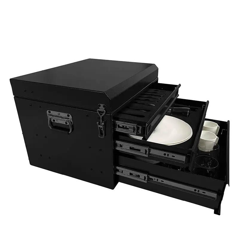 OVS Overland Kitchen Kit - 39 Piece Utensil, Aluminum Storage Box With Custom Cut Foam by OVS