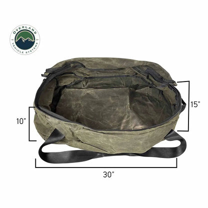 OVS Large Duffle With Handle And Straps - #16 Waxed Canvas by OVS