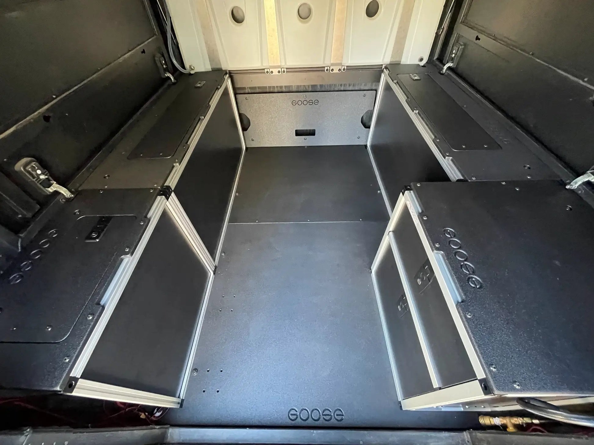 Alu-Cab Canopy Camper V2 - Toyota Tacoma 2005-2023 2nd & 3rd Gen. - Front Utility Module - 6' Bed by Goose Gear