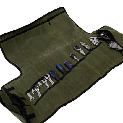 OVS Rolled Bag General Tools With Handle And Straps - #16 Waxed Canvas by OVS