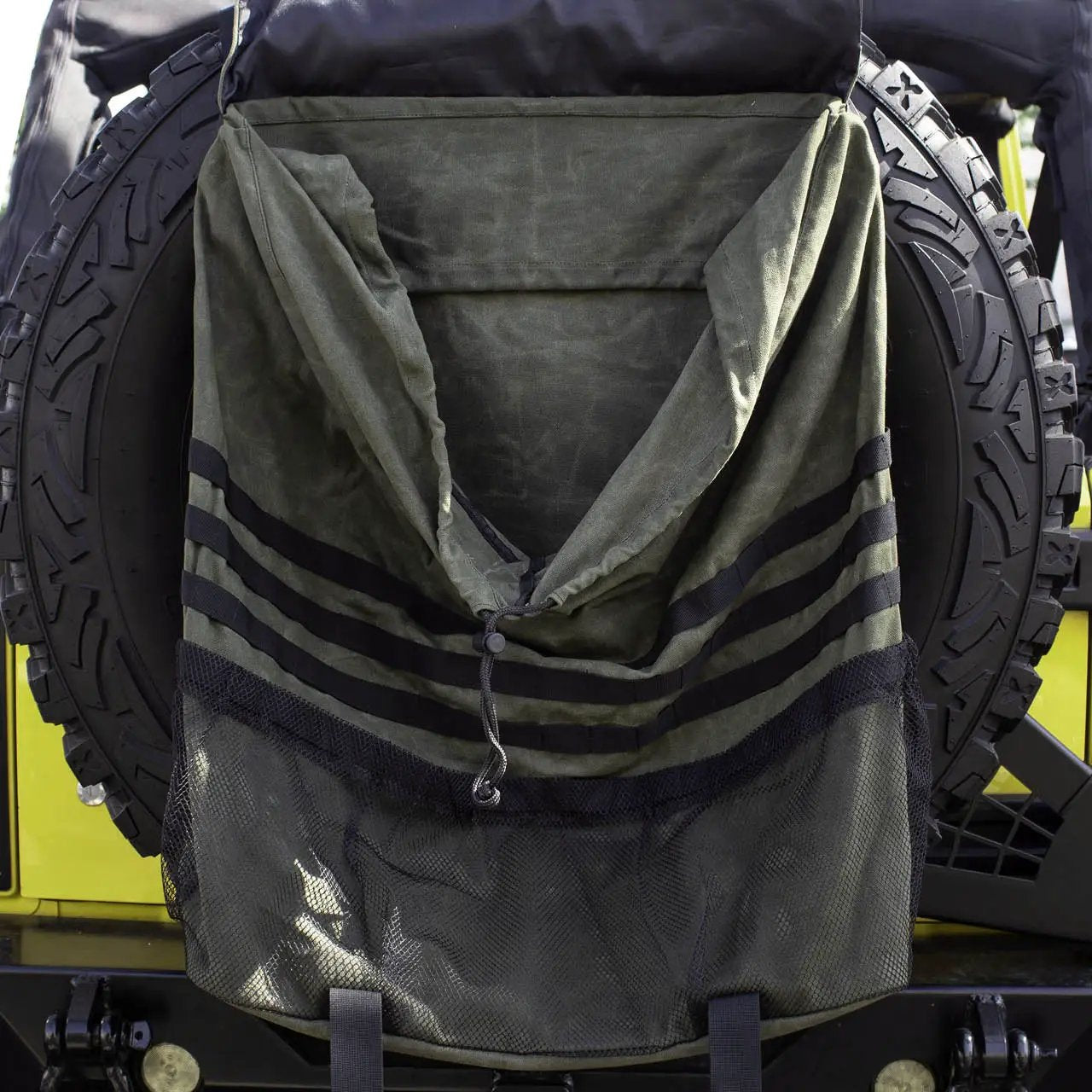 OVS Extra Large Trash Bag Tire Mount - #16 Waxed Canvas by OVS
