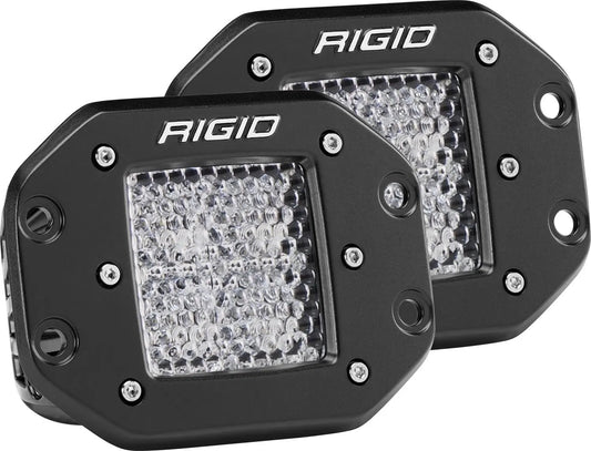 RIGID Industries D-Series PRO LED Light, Diffused Lens, Flush Mount, Pair by RIGID Industries