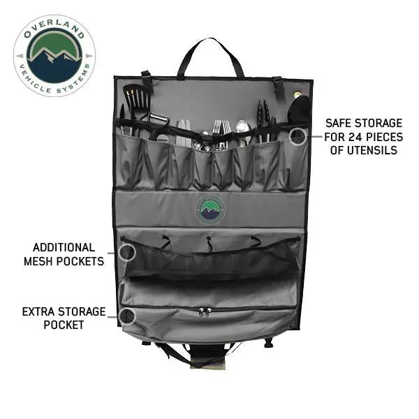 OVS Overland Kitchen Kit - 24 Piece Cooking and Utensil Kit, Hanging Carrying Case by OVS