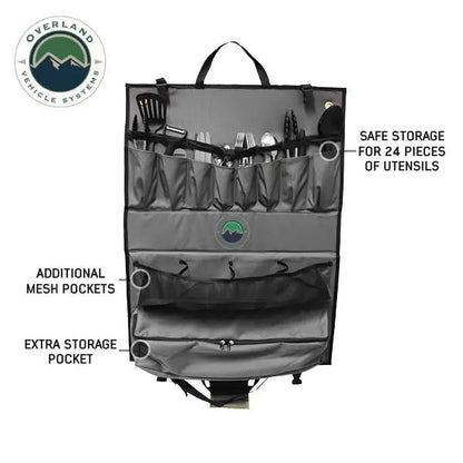OVS Overland Kitchen Kit - 24 Piece Cooking and Utensil Kit, Hanging Carrying Case by OVS