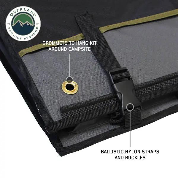 OVS Overland Kitchen Kit - 24 Piece Cooking and Utensil Kit, Hanging Carrying Case by OVS