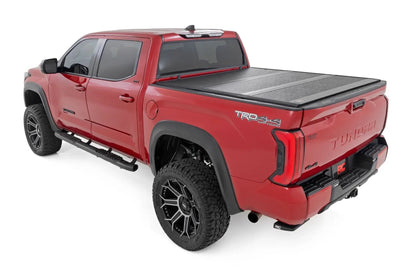 Rough Country Hard Low Profile Bed Cover | 5'7" Bed | Cargo Mgmt | Toyota Tundra (22-26) by Rough Country