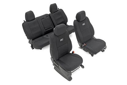 Rough Country Seat Covers | FR & RR | Crew Cab | Nissan Frontier 2WD/4WD (2022-2026) by Rough Country