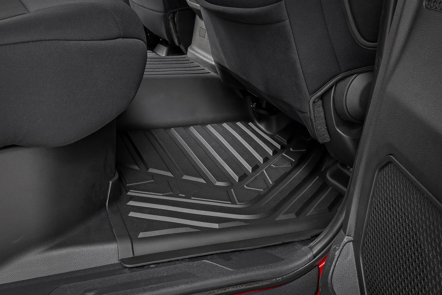 Rough Country Flex-Fit Floor Mats | FR & RR | CrewMax | Toyota Tundra 2WD/4WD (2022-2026)