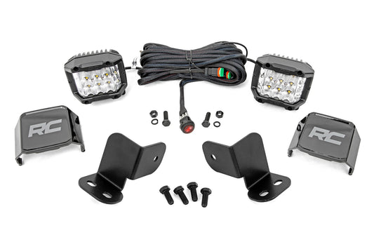 Kit de luces LED | Montaje trasero | Par cromado de 3" | Gran angular | Segway 570 F