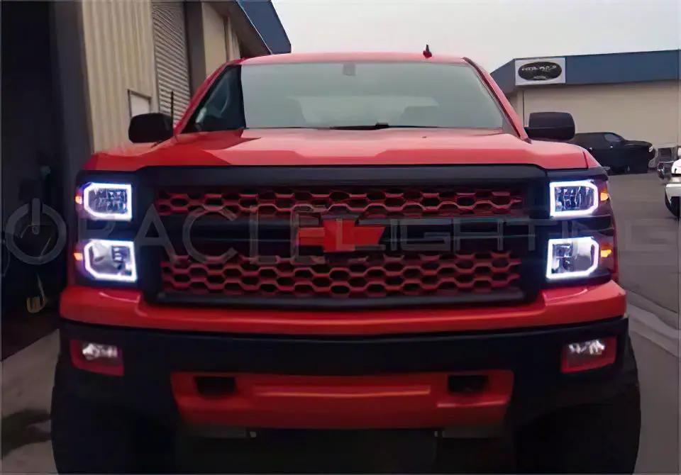 Oracle Lighting The kit includes a ColorSHIFT(tm) 2.0 controller. The halo kit uses an advanced LED chip which provides bright light output yet consumes less power. The kit mounts easily to your headlight housing with the provided 3M adhesive backing. by Oracle Lighting