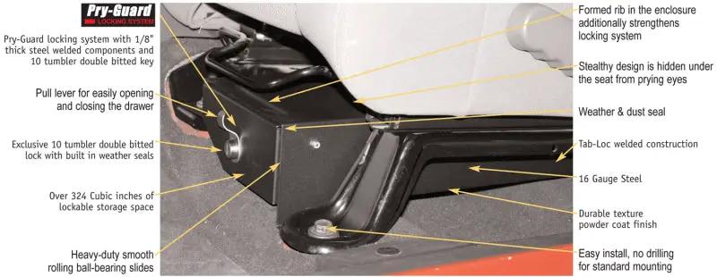 Tuffy Products TFY Underseat Drawer by Tuffy Products