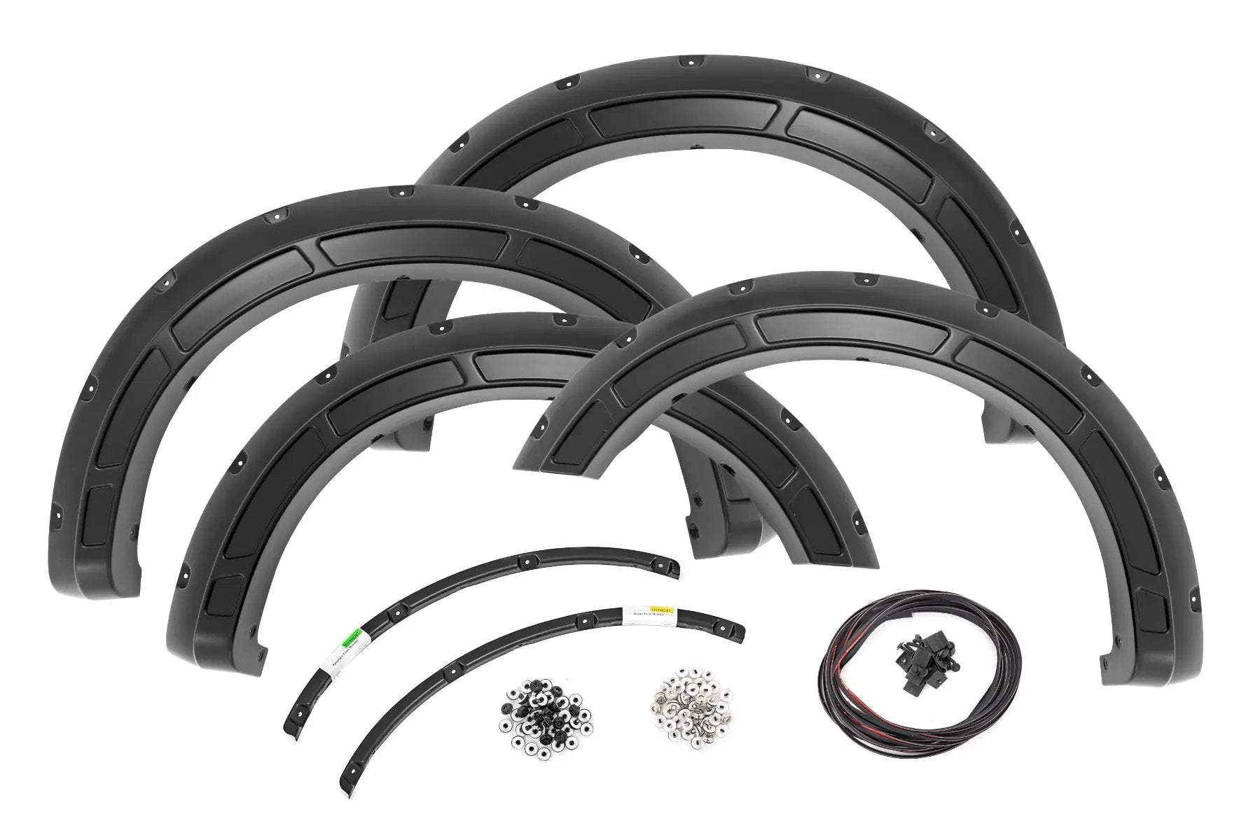 Rough Country Defender Pocket Fender Flares | Gloss Black | Ford F-250/F-350 Super Duty (23-25) by Rough Country