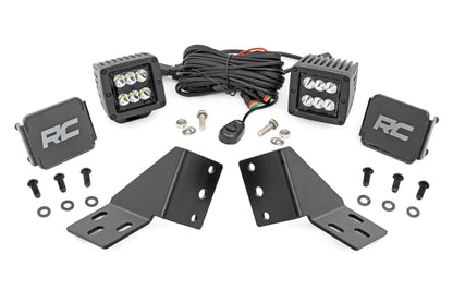 Rough Country LED Light Kit | Rear Mount | 2" Black Pair | CFMOTO UFORCE U10 Pro by Rough Country