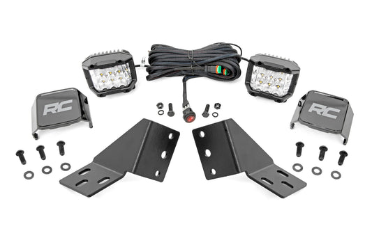 Kit de luces LED | Montaje trasero | Par cromado de 3" | Gran angular | CFMOTO UFORCE U10 Pro