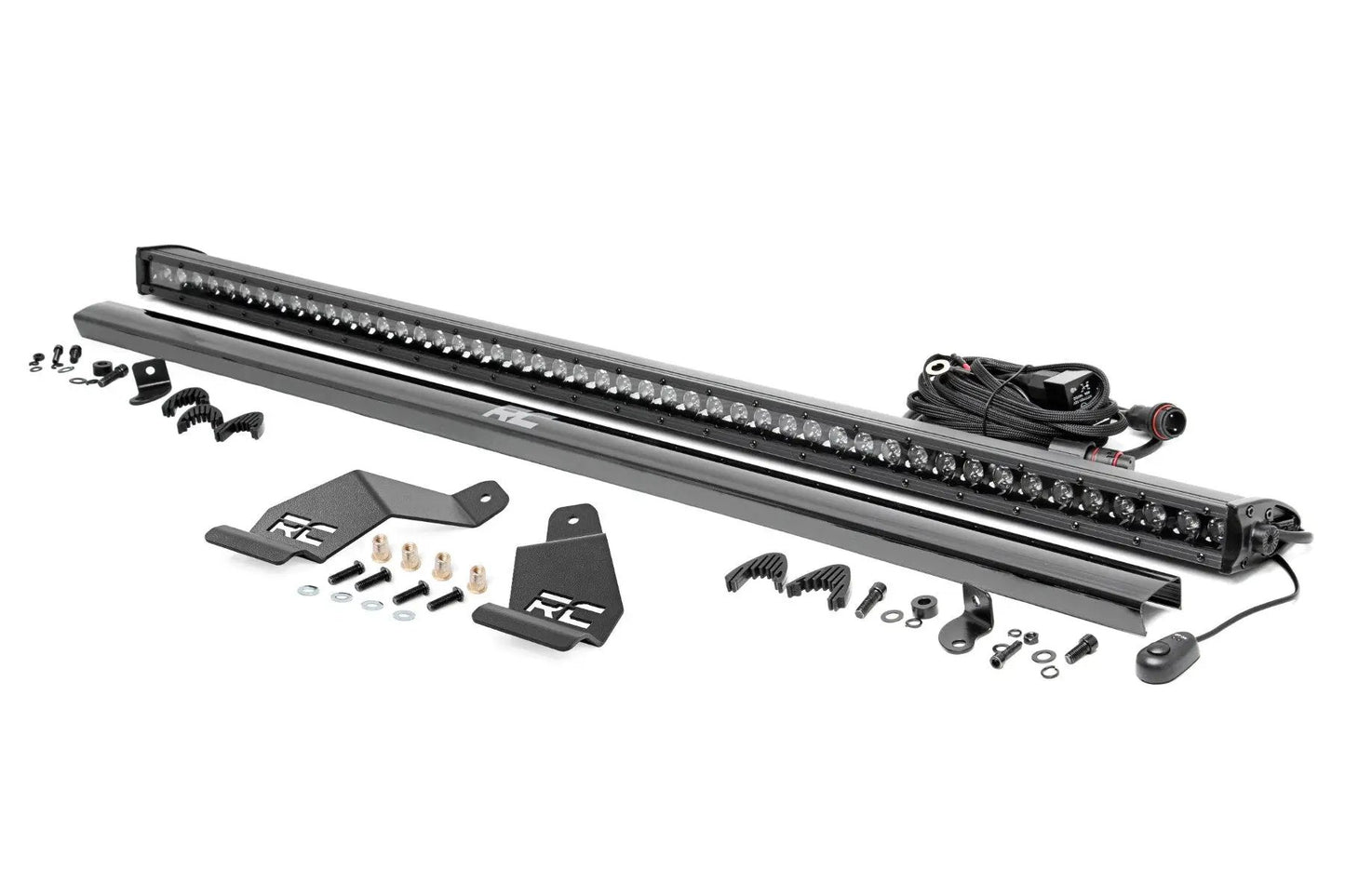 Rough Country LED Light Mount | 50" Black Single Row | CFMOTO UFORCE U10 Pro by Rough Country