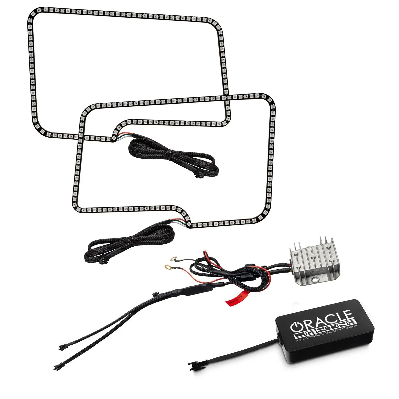Oracle Lighting Easy installation which is due to the plug and play design. Then once set up you have convenient control via the smart phone app. by Oracle Lighting